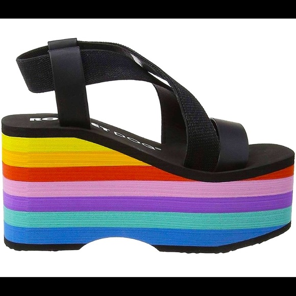 Rocket Dog Rainbow EVA Wedge Sandals - Picture 1 of 9
